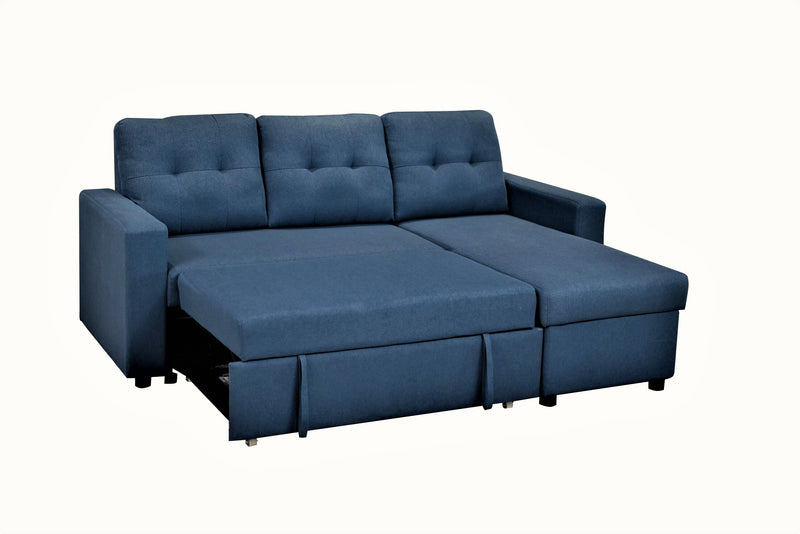 Convertible L Shaped Sectional Sleeper Sofa Bed, Saving Pull Out Couch