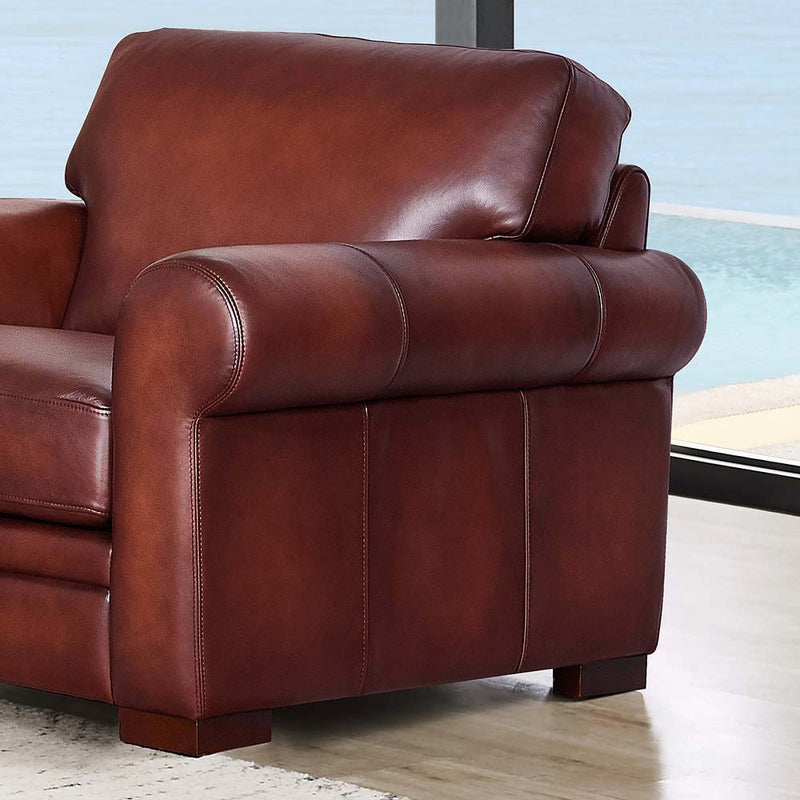 Brookfield - Waxy Pull Up Leather Chair - Mocha