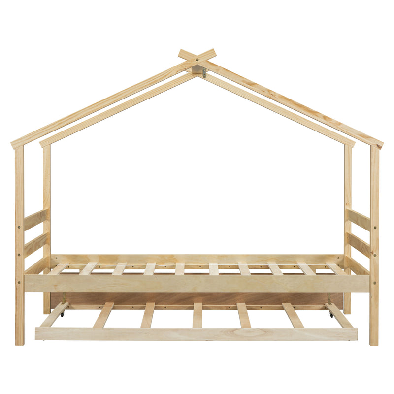 House-Shaped Bed With Trundle