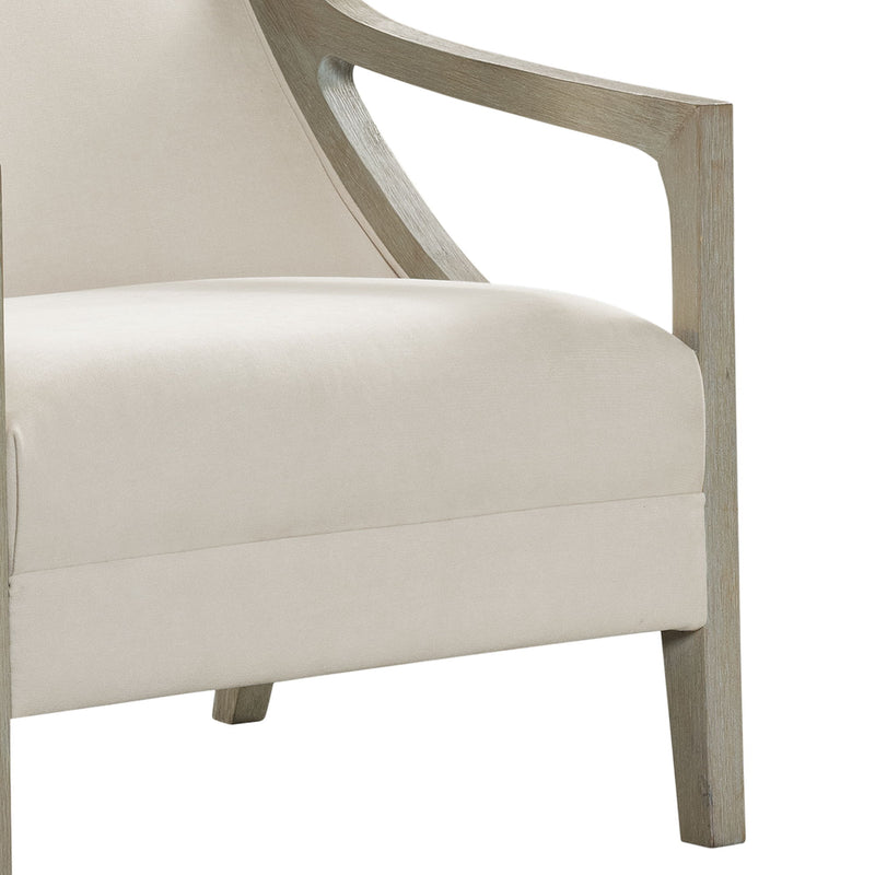 Hopkins - Accent Chair With White Wash Frame