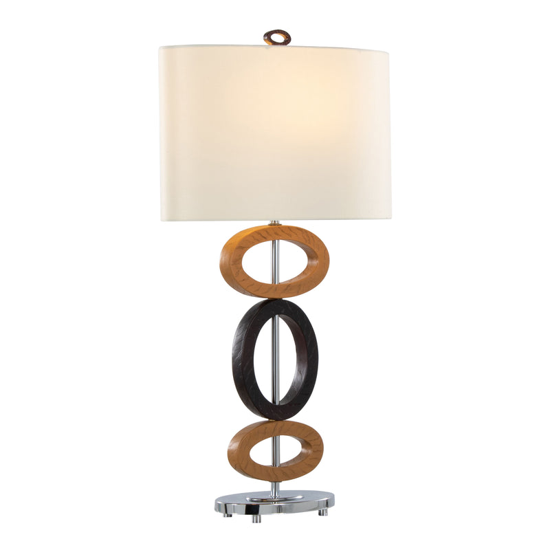 Hoops - Table Lamp (Set of 2) - Cedar / Bronze / White