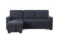 Lucca II - 84.5"W Reversible Sleeper Sectional Sofa with Storage Chaise