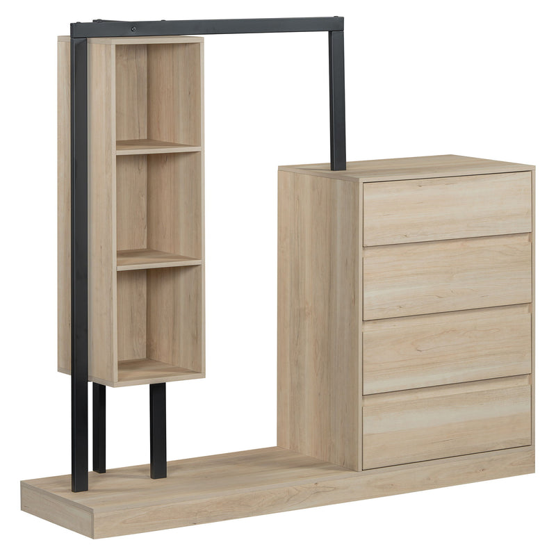 Wardrobe With 4 Drawers And 3 Shelves