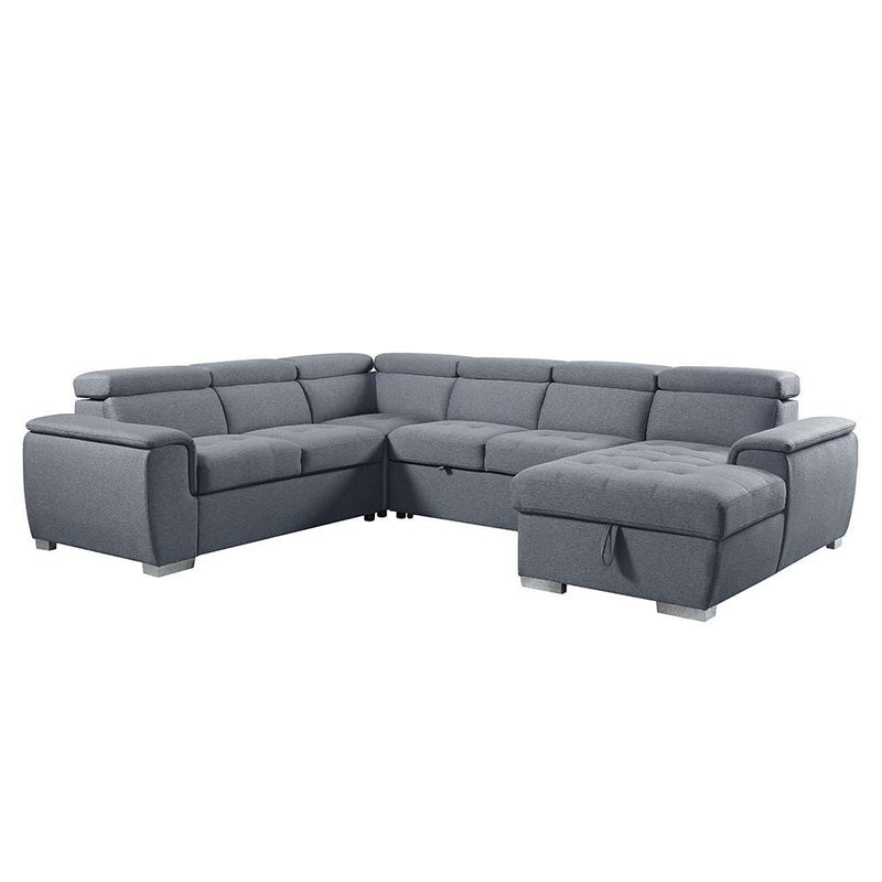 Hanley - Sectional Sofa - Gray Fabric