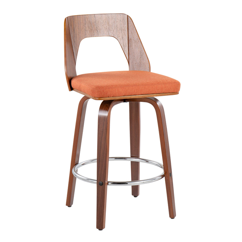 Trilogy - Mid Century Modern Counter Stool (Set of 2)