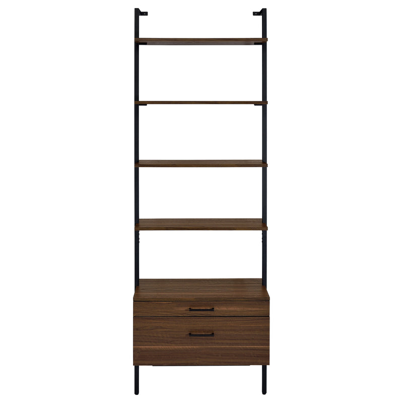 Owens - 3-Piece Wall Mounted Bookshelf Set - Walnut