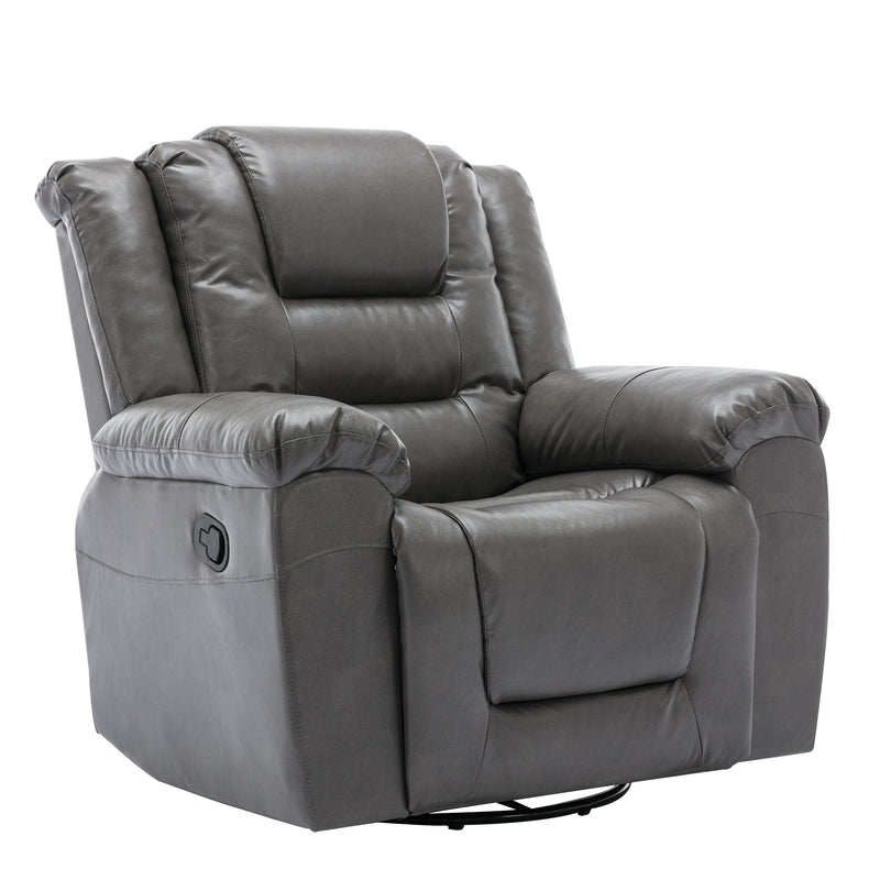 Home Theater Recliner Set Manual Recliner Chair With Wide Armrest, Two Built-In Cup Holders For Living Room