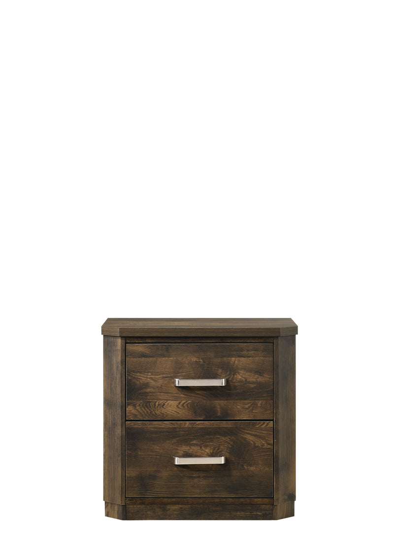 Elettra - Rustic Nightstand - Walnut