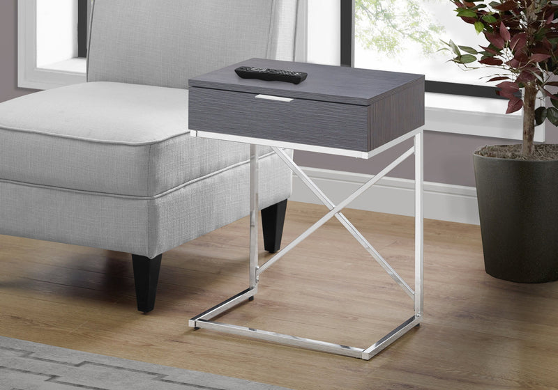 Accent Side Table, Storage Drawer, Spacious Tabletop, Contemporary & Modern