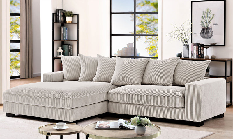 Luxe - Oversized 2 Piece Sectional Couches For Living Room, L Shaped Sofa With Chaise