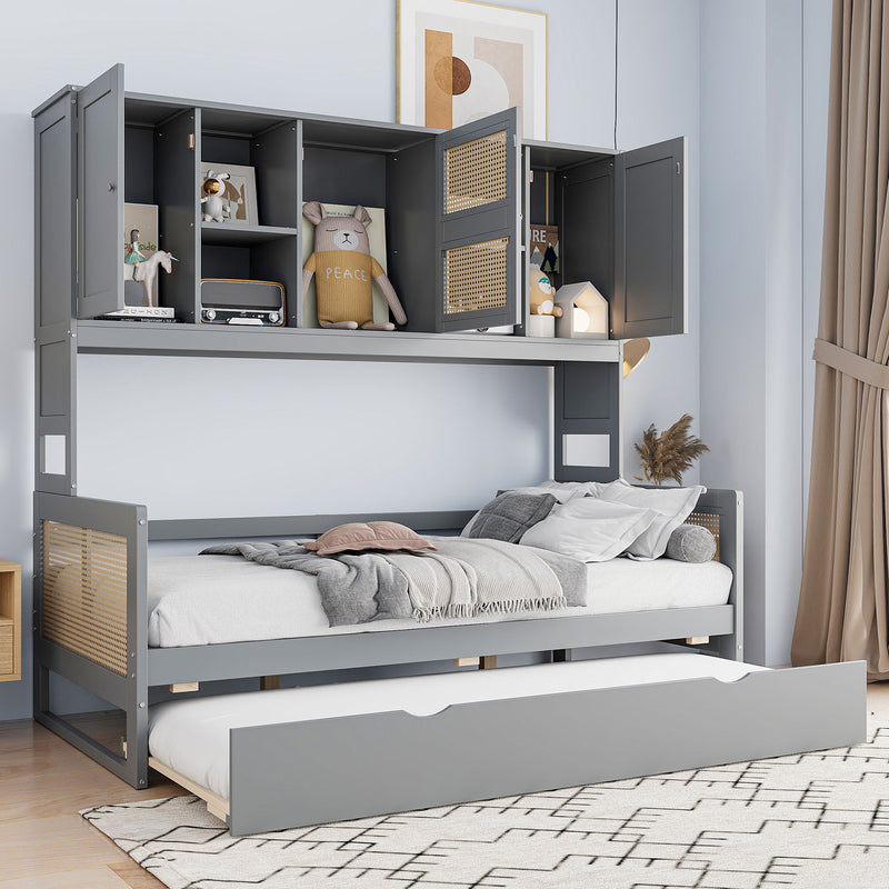 Daybed And All In One Cabinet And Shelf