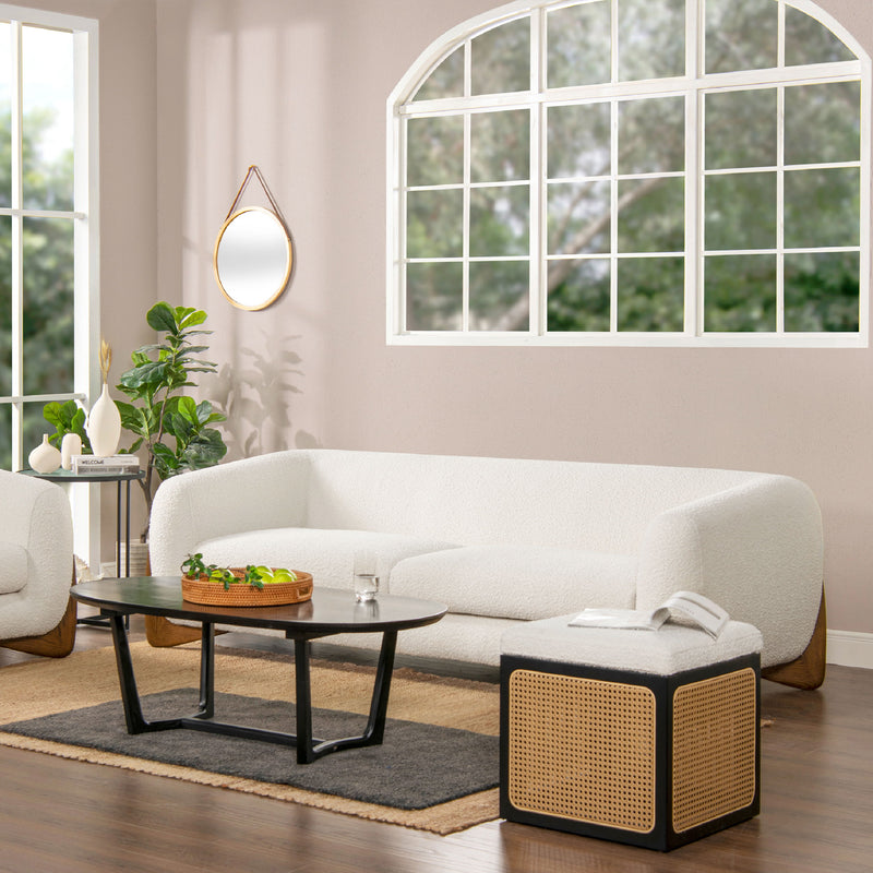 Alpine - Sherpa Sofa - Ivory White