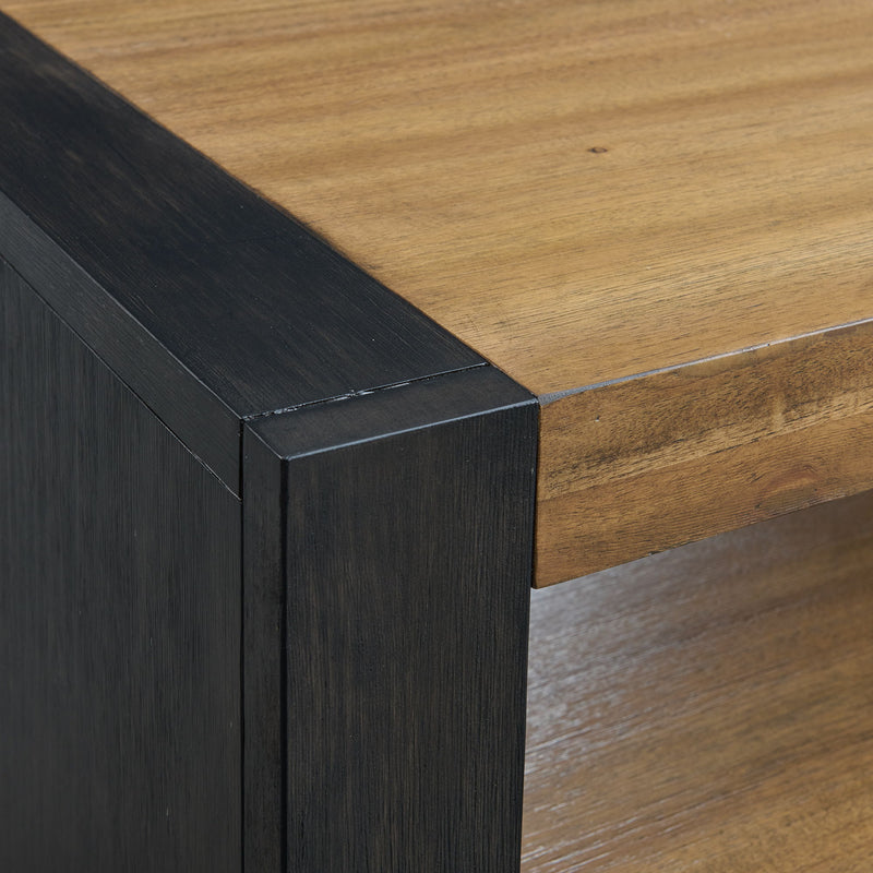 Breckenridge - End Table - Light Oak & Black