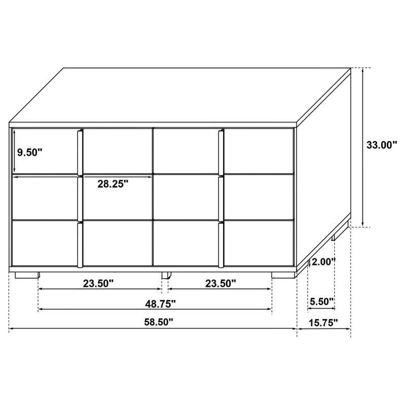 Marceline - 6-Drawer Dresser