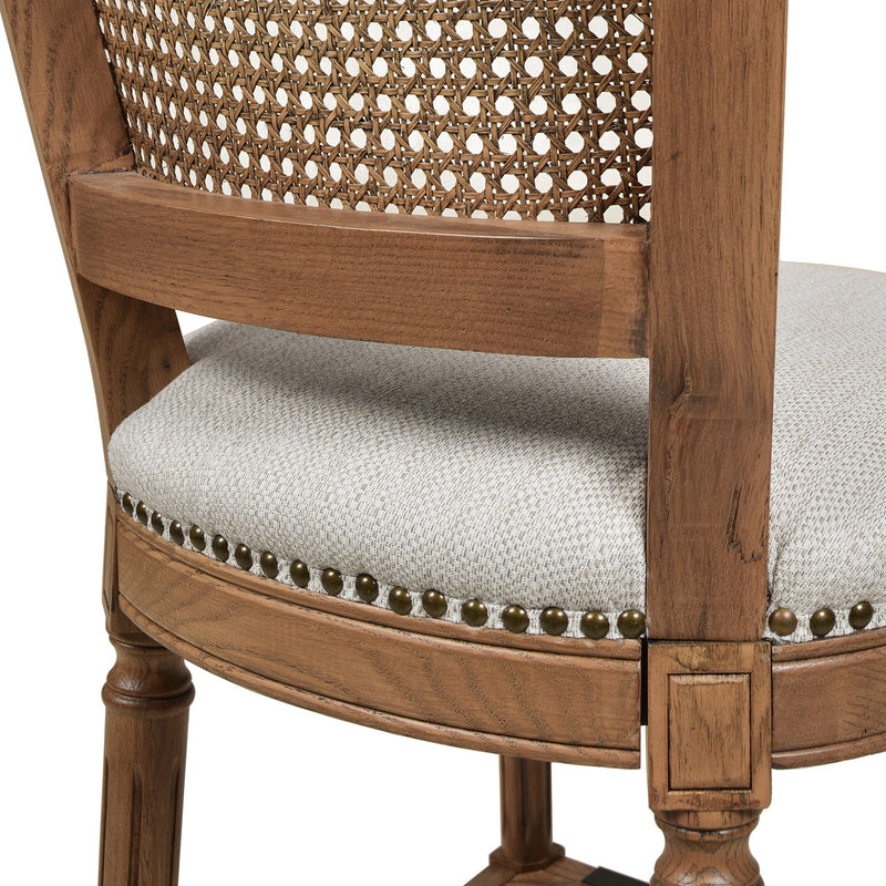 Triomphe - Rattan Wicker High Back Armless Counter Bar Stool