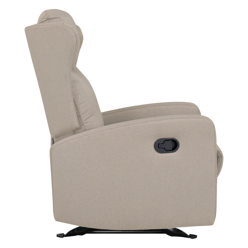 Rocking Recliner Chair For Living Room, Adjustable Modern Recliner Chair, Recliner Sofa With Lumbar Support, Classic And Traditional Recliner Chair With Comfortable Arm And Back Sofa - Light Gray