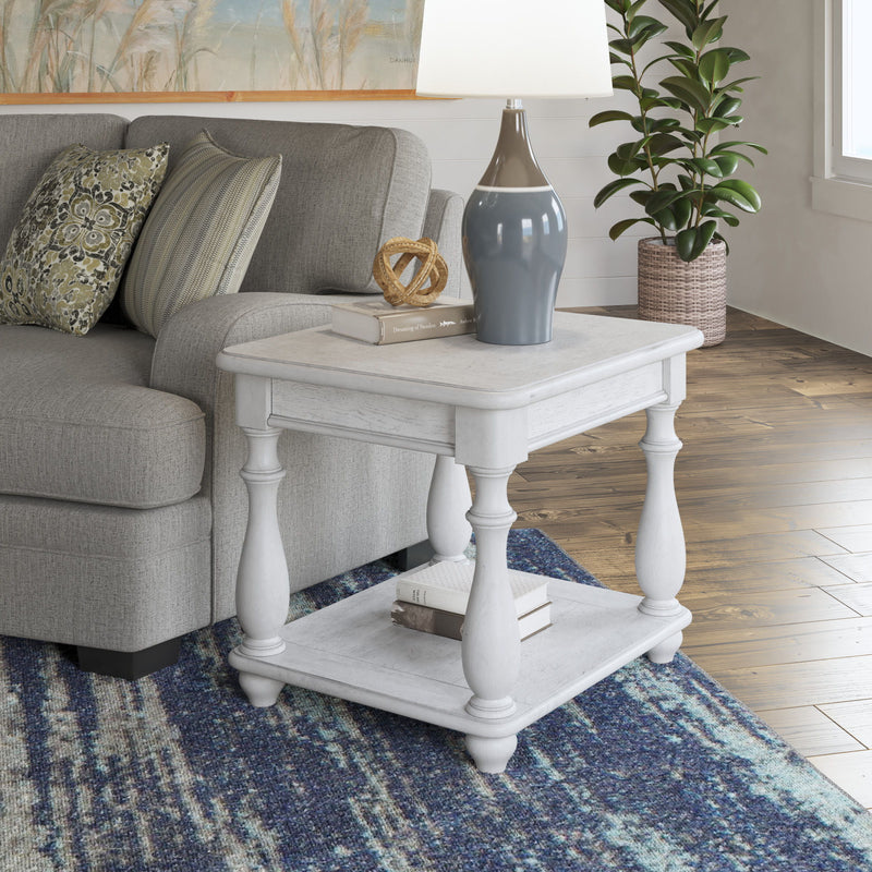 Mariano - Square End Table - Gray