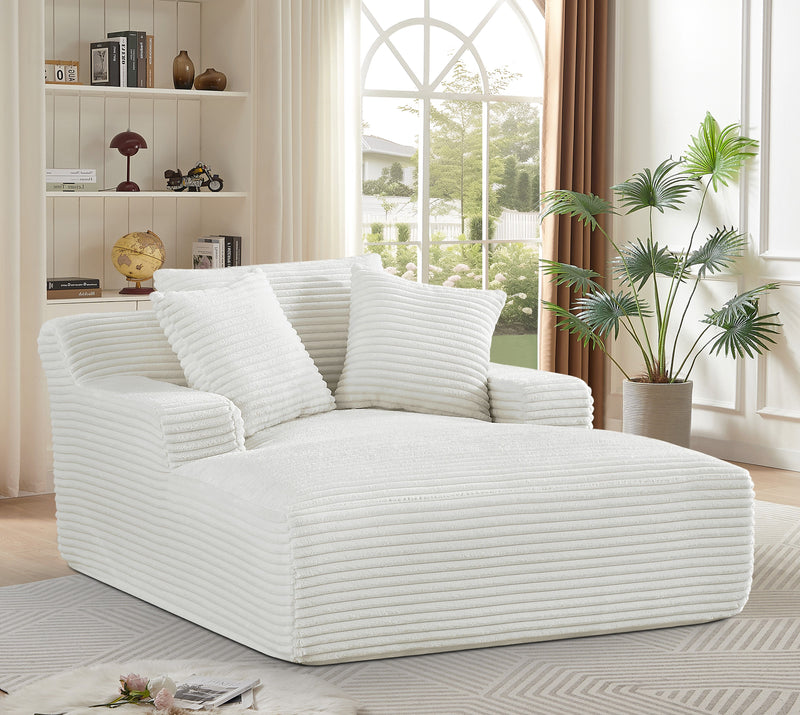 Cloudline - Oversized Chaise Lounge, Modern Comfy Couch With Full Foam Cushioning, Cozy Sleeper Sofabed