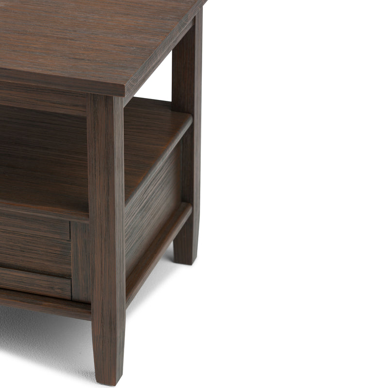 Warm Shaker - End Table - Farmhouse Brown