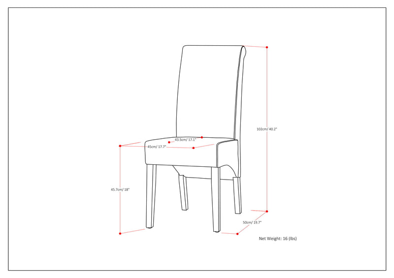 Avalon - Deluxe Parson, Dining Chair (Set of 2)