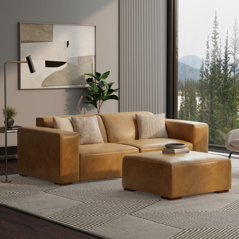 Rex - Handcrafted Sectional Sofa And Ottoman