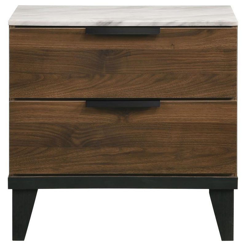 Mays - 2-Drawer Nightstand - Walnut