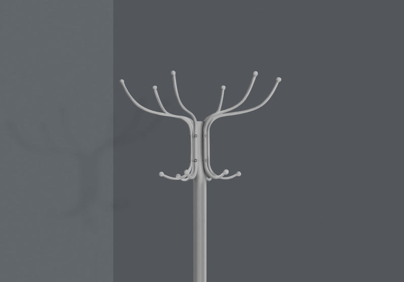 Coat Rack, Hall Tree, Free Standing, 12 Hooks, Entryway, 70"H, Umbrella Holder, Contemporary & Modern