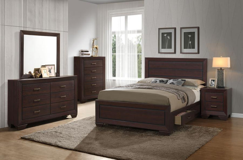 Kauffman - Transitional Storage Bed Bedroom Set