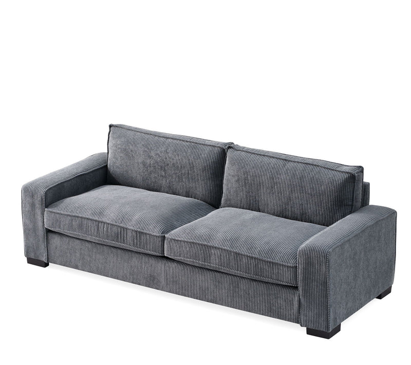 Luxe - Corduroy Sofa With Sleek Design, Spacious And Comfortable 3 Seater Couch