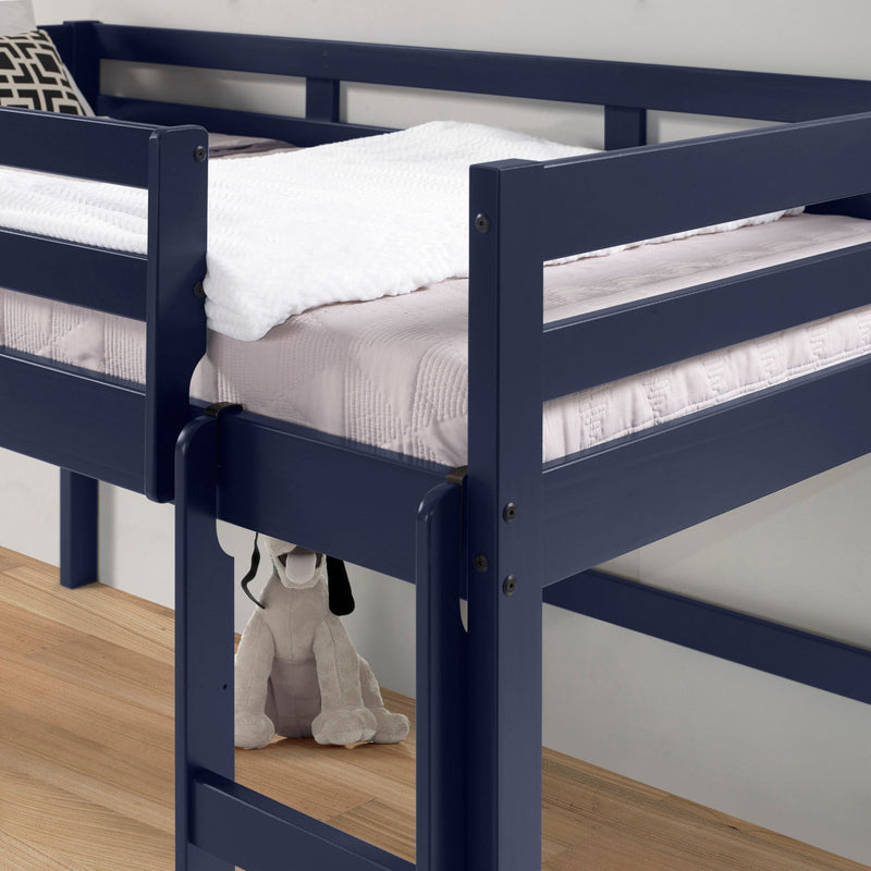 Lara - Twin Loft Bed - Navy Blue