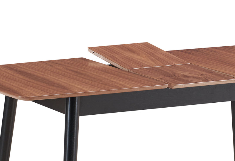 Lanae - Dining Table (Extension Bufferfly Leaf) - Natural / Black