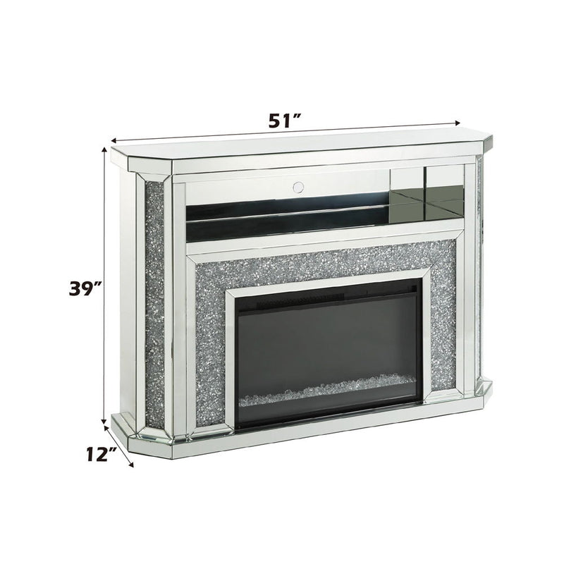 Noralie - Fireplace - Mirrored - 39"