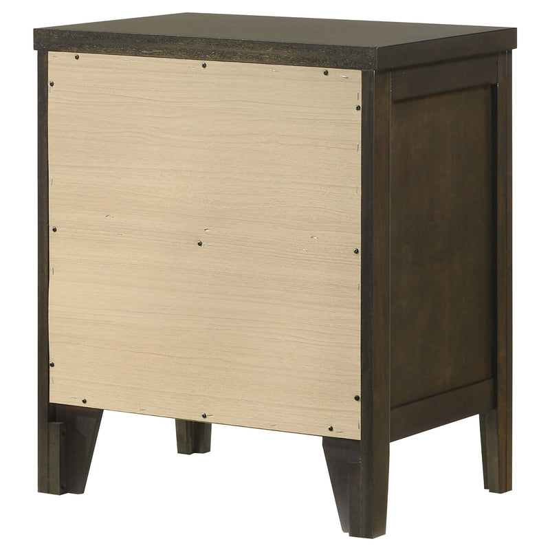 Wilkes - 2-Drawer Nightstand Bedside Table - Dark Cocoa