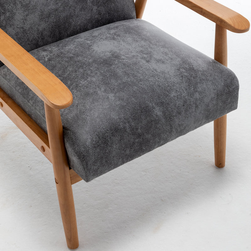 Wide Classic Mid-Century Modern Arm Chair