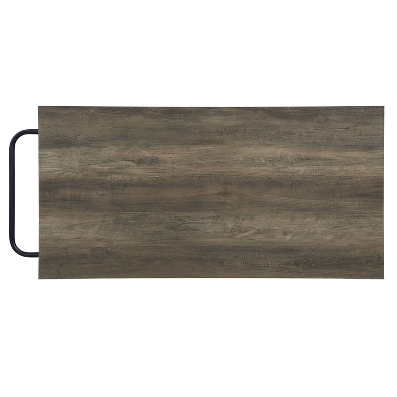 Lona - Kitchen Island - Rustic Oak / Black