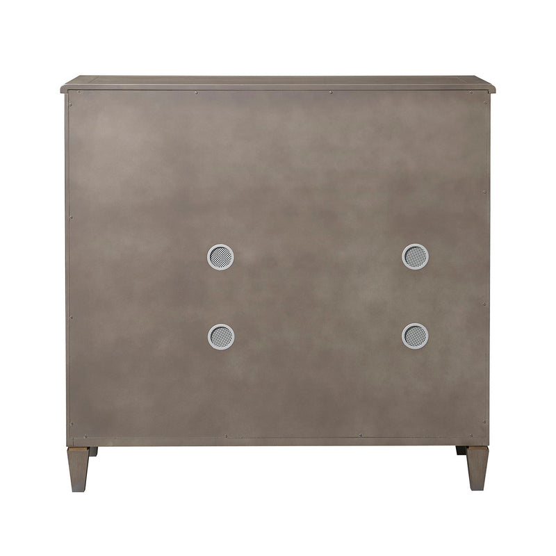 Dauphin - Handpainted Entryway Storage Cabinet - Gray Cashmere