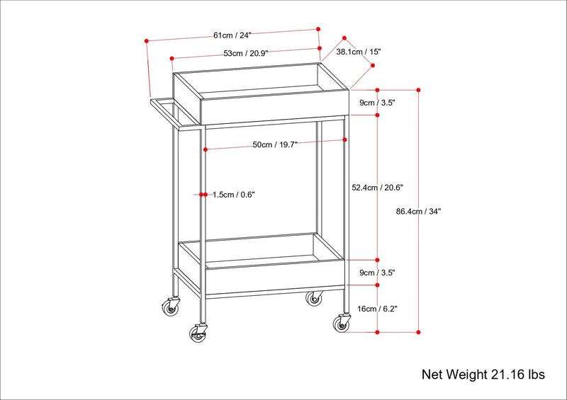 Simons - Bar Cart - Natural