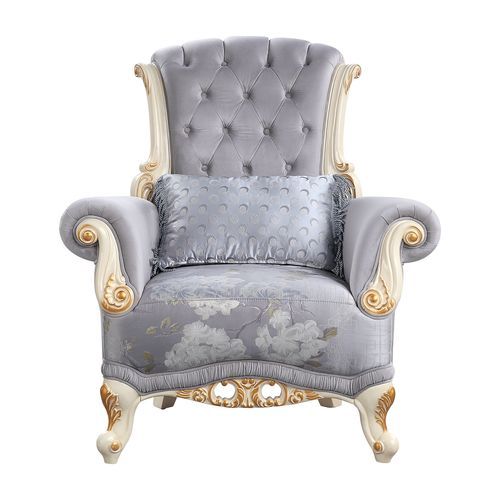 Galelvith - Chair - Gray Fabric - Atlantic Fine Furniture Inc