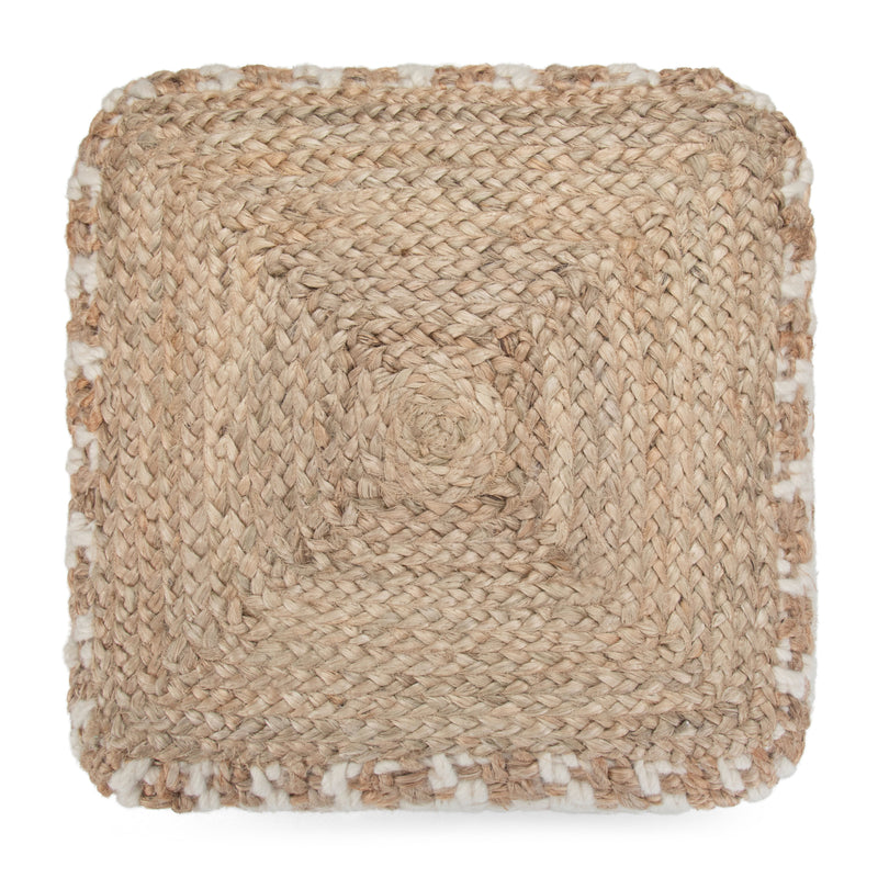 Cullen - Cube Pouf - Natural