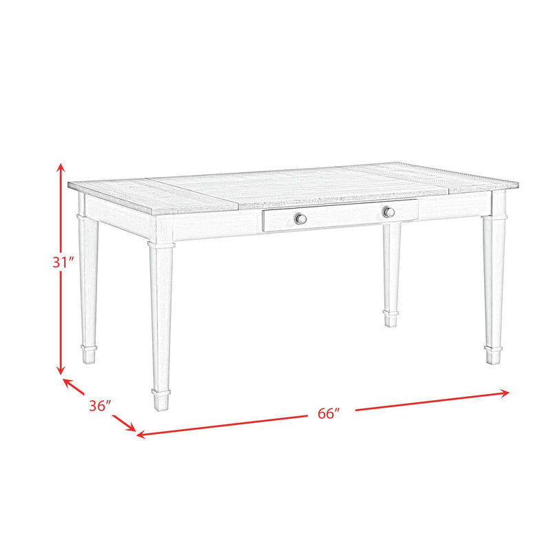 Farmington - Rectangular Dining Table - Medium Brown And Washed Stone