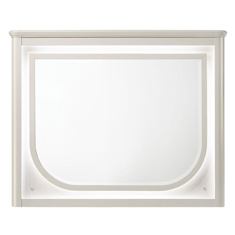 Laveda - Mirror With LED - Pearl White Finish