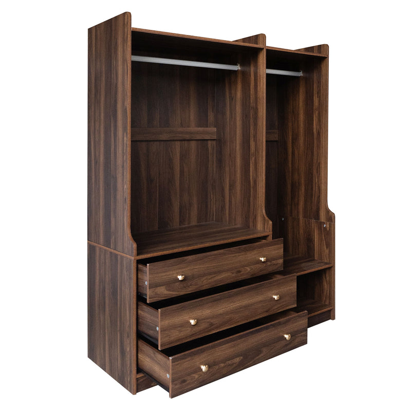 Open Wardrobe Storage For Bedroom