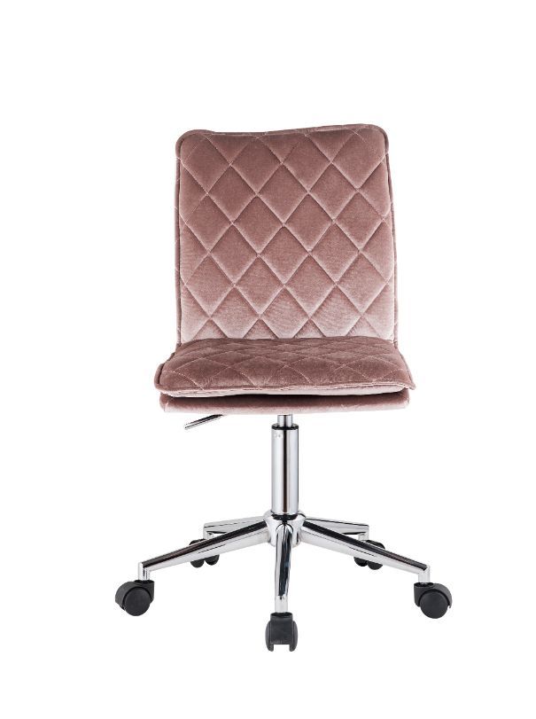 Aestris - Office Chair - Pink Velvet