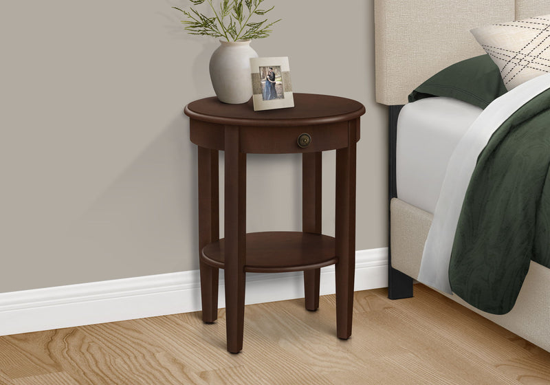 Accent Table, 2 Tier, Transitional - Espresso