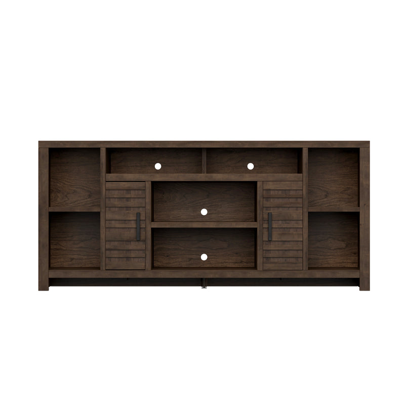 Bridgevine Home Sausalito 74 inch TV Stand Console for TVs up to 85 inches, No Assembly Required, Whiskey Finish