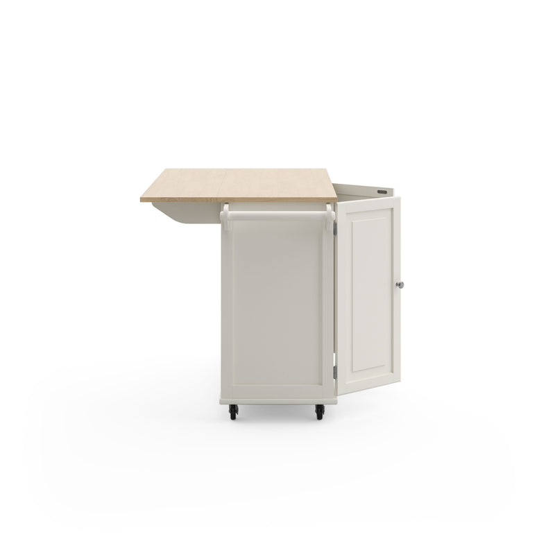 Blanche - Kitchen Cart - Rubber Wood Top