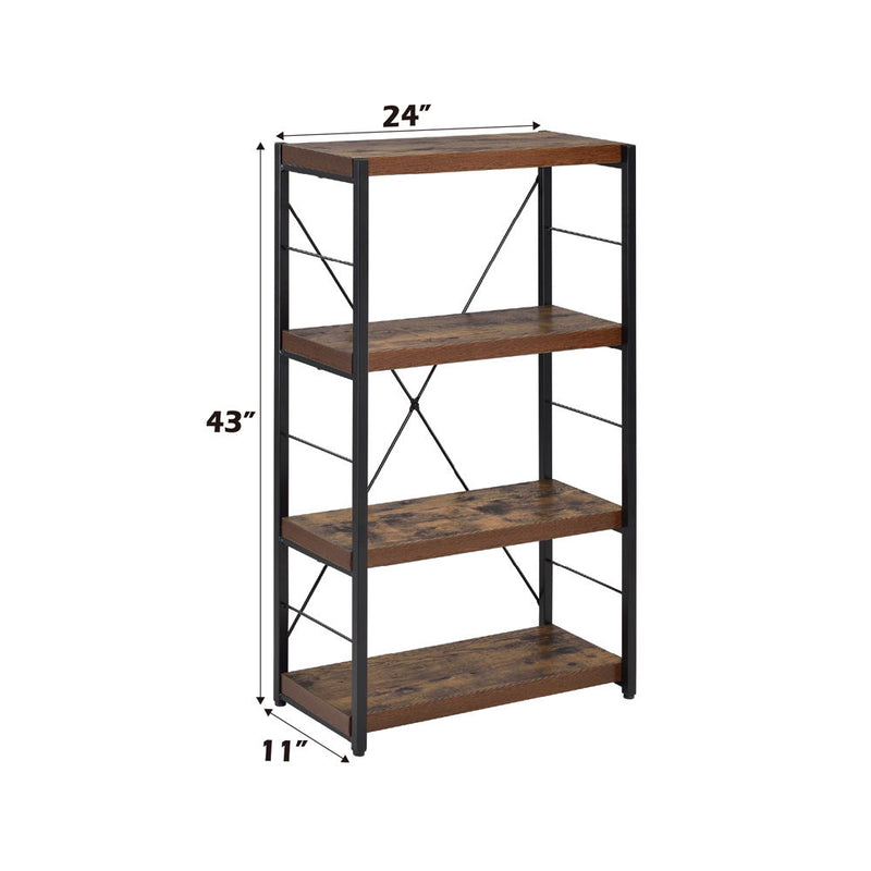 Bob - Bookshelf - Weathered Oak & Black