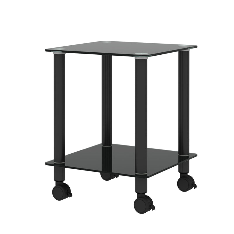 Side Table, 2 Tier Space End Table, Modern Night Stand, Sofa Table, Side Table With Storage Shelve