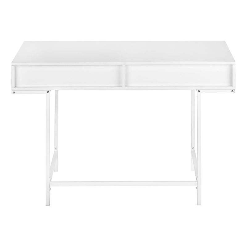 Computer Desk For Home Office, Storage Drawers, Marble Look Contemporary & Modern