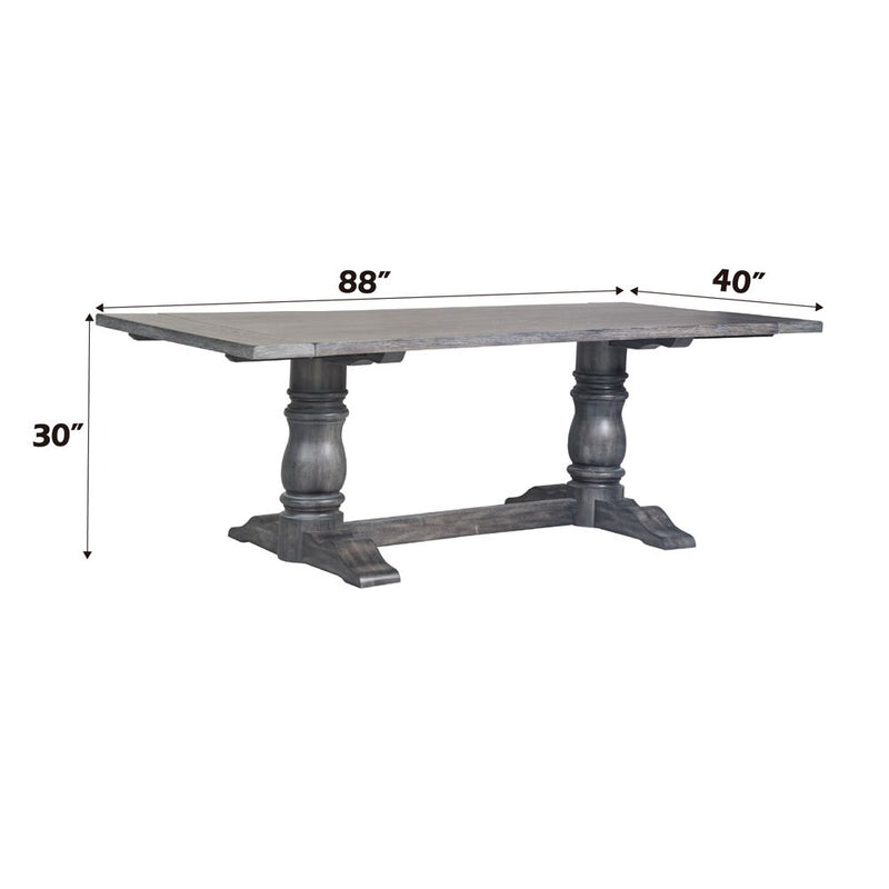 Leventis - Dining Table - Weathered Gray - 30"